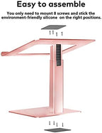 Laptop Stand for Desk, Ergonomic Aluminum Laptop Stand Adjustable Height from 7-15", Sitting and Standing Laptop Riser for 10-17" Notebook - Image 6