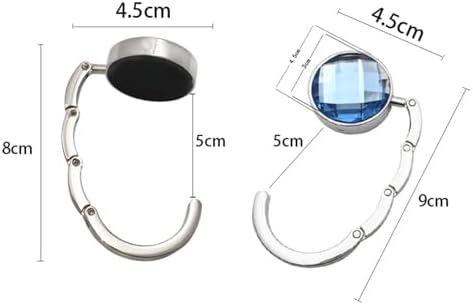 Purse Hook for Table 10PCS Portable Round Hook Student Table Hook Folding Metal Multifunctional Gift Bag Hook for Hanging Things On A Desk(Red) - Image 2