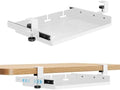 BYMECOST Sliding No Drill Under Desk Laptop Mount, Metal Storage Shelf by BYMECOST