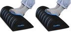 Foot Rest for Under Desk at Work,Office Desk Accessories with Soft Foam and Washable Removable Cover, Foot Stool for Office, Car, Home to Foot Support and Relax Ankles, Black (Pack of 2) by CloudBliss