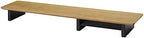 White Oak Wood Desk Shelf for Top of Desk 44 Inch Length Wood Monitor Riser with Middle Shelf - Image 5