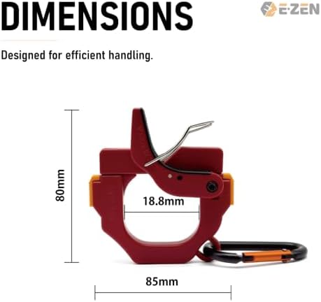 One Touch Cable Tie Holder/Zip Tie Organizer (Red) - Image 3