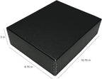Lineco Museum Archival Storage Box, Drop Front, 8.75x10.75x3 in, Black - Image 2
