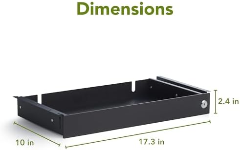 Perfect Posture Under Desk Drawer 10" x 20" Desk Organizer & Desk Storage - Image 3