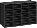 HOOBRO Wooden Literature Organizer, 36-Slot Mail Sorters, Removable Classroom Mailbox, Student Mailboxes for Classroom, Paper Storage Organizer, for Home, Office, Black BK36WF01 by HOOBRO