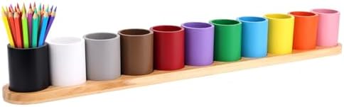 Wooden Colored Pencil Holder, Crayon Holder by Diegimr
