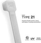 TR Industrial Multi-Purpose Natural Cable Ties, 48 inches, 50 Pack - Image 3