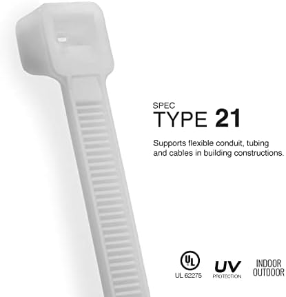 TR Industrial Multi-Purpose Natural Cable Ties, 48 inches, 50 Pack - Image 3