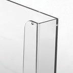 M&T Displays Clear Acrylic Wall Mount Brochure Holder 5.5x8.5 Inch 1 Tier 1 Pockets Desktop or Wall Mounting Literature Rack Pamphlet Leaflet Flyer Card Display Stand Desk Organizer - Image 2