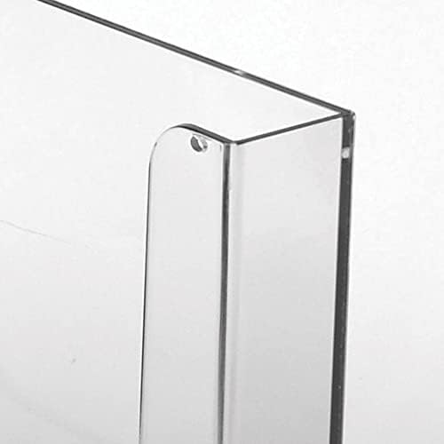 M&T Displays Clear Acrylic Wall Mount Brochure Holder 5.5x8.5 Inch 1 Tier 1 Pockets Desktop or Wall Mounting Literature Rack Pamphlet Leaflet Flyer Card Display Stand Desk Organizer - Image 2