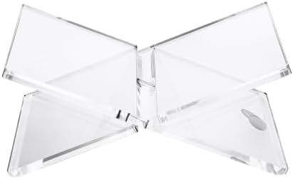 Recipe Book Holder Stand - Acrylic X-Shaped Cookbook Stand, Medium - Image 2