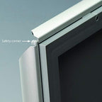 DisplaysMarket 8.5x11 Snap Frame for Wall Mount, Opti Frame, 1 inch Profile- Silver, 10 - Image 3