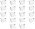 Sterilite Deep Ultra Basket, Open Top Plastic Storage Organizer, 18-Pack by Sterilite