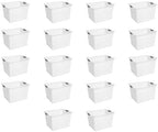 Sterilite Deep Ultra Basket, Open Top Plastic Storage Organizer, 18-Pack by Sterilite