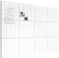 Bumusty 48" x 36" Large Cork Board Alternative, Cold White by BUMUSTY