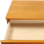 Wooden Desktop Storage Box with Lockable Drawers, Flat File Cabinet Drawer Desktop Storage Box, Countertop Storage Cabinet for Office Home Toiletries Supplies Vanity (Wood yellow, 3 Drawer) - Image 7