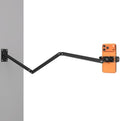 Wall Mount Phone Holder,Phone Holder for Desk Bed,3-Stage Aluminium iPhone Stand,Foldable Extendable Arms Heavy Duty Drilling Base,Compatible with 3.5~7.5" iPhone/HTC/LG/Huawei/Galaxy/Smartphones by Mippko