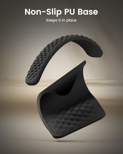 ProtoArc KMP50 Ergonomic Mouse Pad with Wrist Rest, Lycra Surface, Black - Image 5