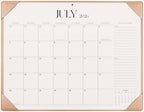 Simplified Desk Calendar 2026-2027 with Desktop Mat, Large Desk Pad Calendar from July 2026 to December 2027, 22 x 17 Inch, Desk Blotter Calendar for Home Office and School, Easy Planning, Apricot by Jokotha
