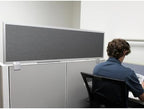 OBEX Acoustical Cubicle Privacy Screen Extender Desk Panel & Office Divider, Add Separation & Block Noise, 12" x 24", Graphite - Image 5