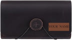 Genuine Leather A6 Receipt Organizer, Leather Expanding Accordion File Folder, 7 Pockets Expanding Bill Receipt Holder for Receipts,Invoices,Coupons,Cards, 7.8X4.3 Inches by GZRHKJLeatherPortfolio