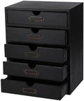 Small Wooden Drawers Wooden Box with Drawer, Black 5 Wood Drawer by Unknown