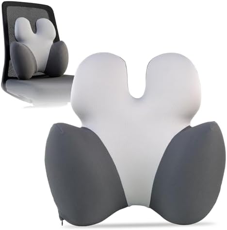 Full Back Support Pillow for Office Chair, 3-Zone Memory Foam by SUPMASS