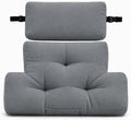 2 Piece Neck Pillow and Lumbar Support Back Cushion Set for Recliner, Gray by WhereEaseMeetsGrace