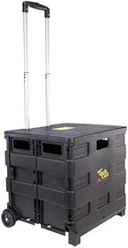 dbest Products Quik Cart Standard Collapsible Rolling Crate - Black by dbestproductsInc