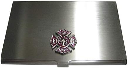 Kiola Designs Fire Fighter Emblem Business Card Holder by Kiola+Designs
