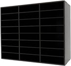 Literature Organizer, 24 Slots Desktop File Mail Sorter Organizer, PVC File Organizer Classroom Student Mailbox Paper Bill Storage Cabinet for Home School Office Seminars (Black) - Image 6