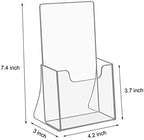 NIUBEE Acrylic Brochure Holder 4 x 6, Flyer Holder Stands Display, 6 Pack - Image 2