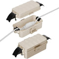Flemoon Small Outdoor Electrical Box, IP55 Waterproof Extension Cord Cover by FLEMOON