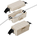 Flemoon Small Outdoor Electrical Box, IP55 Waterproof Extension Cord Cover by FLEMOON