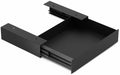 Under Desk Drawer with Gap-Free Side-by-Side Design, Hidden Handle Pull-Out Organizer for Office Desk (Black, Steel, 1-Pack) by GAXOMO
