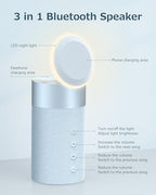 Bluetooth Speaker, Night Light, 15W Magnetic Fast Charging for Apple, Blue - Image 2