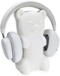 Gummy Bear Headphone Stand Hanger - Cute Headset Holder - Kawaii Desk Accessories - Compatible with Most Headphones (White) by BeamTeam3D