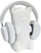 Gummy Bear Headphone Stand Hanger - Cute Headset Holder - Kawaii Desk Accessories - Compatible with Most Headphones (White) by BeamTeam3D