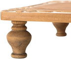 NIKKY HOME Rustic Wooden Pedestal Stand, Farmhouse Wood Riser 15 x 10 Inch - Image 6