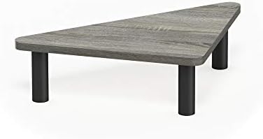 Triangle Corner Monitor Riser, Laptop Stand for Desk, Desk Organizers and Accessories, Office Desk Accessories, Monitor Stand Riser, French Oak - Image 4