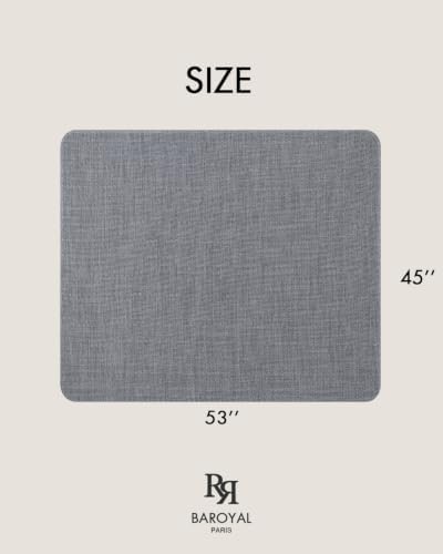 BARoyal Office Chair Mat for Hardwood Floor Under Desk Computer Rolling Chair Mat for Wood/Tile Floor Heavy Duty PVC Plastic Hard Floor Protector 45" x 53"(Deep Grey) - Image 6