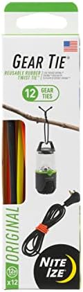 Nite Ize Gear Tie Original ProPacks - Reusable Rubber Twist Ties for Indoor & Outdoor Use - Bendable Wire Interior - Durable Rubber Exterior - Secure Grip - Assorted Colors, 12" (12 Pack) by NiteIze