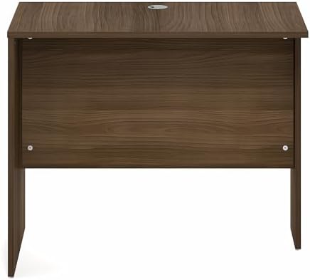 Furinno Roger Office Desk Return, 35 Inch Rectangular Desk Return for Executive Desk, Reversible with Cord Grommet, Scratchproof and Water-Resistant, for Home Study, Office, Modern Walnut - Image 7