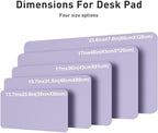 Aothia Faux Leather Desk Mat – Large Mouse Pad, Non-Slip PU Leather Blotter, Waterproof Writing Surface for Office and Home (Lavender, 47.2" x 23.6") - Image 4