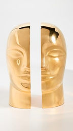Jonathan Adler Women's Brass Atlas Bookend Set of 2 - Image 2