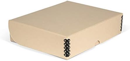 Gaylord Archival Tan Clamshell Preservation Box - 11 1/2W x 17 1/4L x 3" H - Image 2