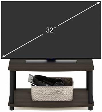 Furinno Turn-N-Tube 2-Tier Printer Table with Storage, Under Desk Printer Stand, Toolless Assembly, for CPU, Work Supplies, Home Office, Dark Brown - Image 5