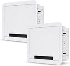 2 Pack 9" in-Wall Media Box Recessed Outlet Box Cable Management – Structured Media Enclosure Compatible with Streaming Media Players – WiFi-Friendly TV Cable Organizer Wall Installation by LYOU