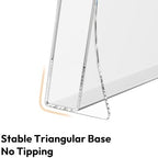 NIUBEE Acrylic Brochure Holder 8.5 x 11, Flyer Holder Stand Display, 2 Pack - Image 3