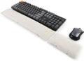 Keyboard Mouse Wrist Rest Bean Bag Set, Ergonomic Wrist Rest for Keyboard and Mouse Filled Ergo Beads, for Laptop, Desktop Computer (Ivory White) by CandoCraft
